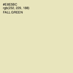 #E8E5BC - Fall Green Color Image